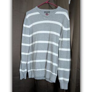 Merona 100% Cotton Sweater Mens Size L V Neck Pullover